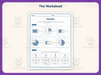 Fractions Fourth Worksheet – 3rd Grade Math Practice + Answer Key preview 2