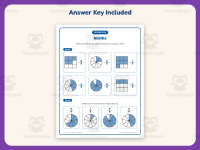 Fractions Ninth Worksheet – 3rd Grade Math Practice + Answer Key preview 3