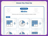 Fractions Ninth Worksheet – 3rd Grade Math Practice + Answer Key preview 7