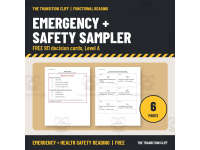 Free 911 Decision Cards: Emergency or Tell an Adult, Level A Sampler preview