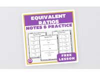 FREE Equivalent Ratios Guided Notes & Practice preview