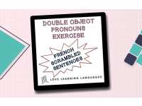 French: Double Object Pronouns Worksheet preview