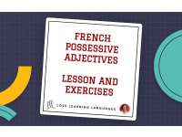 French Possessive Adjectives Lesson + Exercises - Adjectifs Possessifs preview