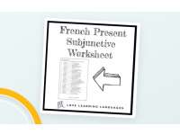 French present subjunctive worksheet preview
