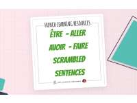 French Scrambled Sentences Exercise: ALLER, ÊTRE, AVOIR, FAIRE preview