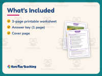 Fried Rice – Reading Comprehension Worksheet – 4th Grade Practice preview 5