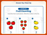 Fruit Counting Worksheet – Kindergarten Math Practice + Answer Key preview 7