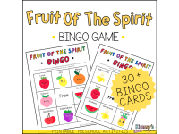 Fruit of the Spirit Bingo | Christian Preschool Bible Game preview