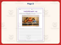 Fruits of the Spirit – Joy Writing Prompt Worksheet – 5th Grade preview 3