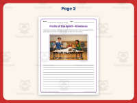 Fruits of the Spirit – Kindness Writing Prompt Worksheet – 5th Grade preview 3