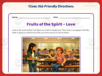 Fruits of the Spirit – Love Writing Prompt Worksheet – 5th Grade preview 4