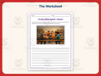 Fruits of the Spirit – Peace Writing Prompt Worksheet – 5th Grade preview 2