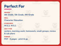 Fruits of the Spirit – Peace Writing Prompt Worksheet – 5th Grade preview 6