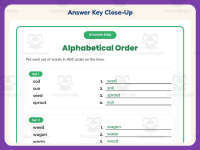 Gardening ABC Order Worksheet – 3rd Grade Alphabetical Order Practice preview 7