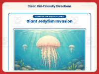 Giant Jellyfish Invasion – Reading Comprehension Worksheet – 5th Grade preview 4