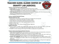 Glider Center of Gravity Pitch Trim STEM Lab (AERO05) preview 2