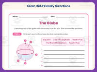 Globes Worksheet – 3rd Grade Maps Practice + Answer Key preview 4