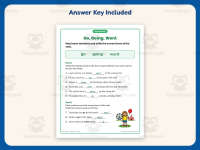 Go Going Went Missing Word Worksheet – 2nd Grade Verbs Practice preview 3