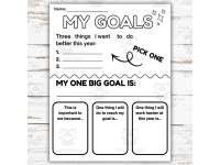 Goal setting sheet for students, Smart Goals, Goal Planner preview 2