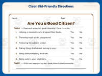 Good Citizenship Worksheet – 2nd Grade Character Education & Community preview 4