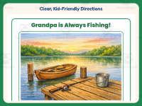 Grandpa Is Always Fishing – Reading Worksheet – 1st Grade Practice preview 4