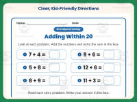 Grandparents Day Addition Worksheet – 1st Grade Math Practice preview 4