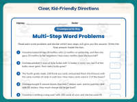 Grandparents Day Word Problems Worksheet – 4th Grade Math Practice preview 4