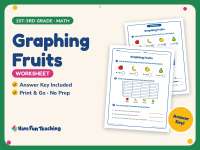 Graphing Fruits Worksheet – 1st-3rd Grade Addition & Food Practice preview