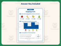 Graphing Fruits Worksheet – 1st-3rd Grade Addition & Food Practice preview 3