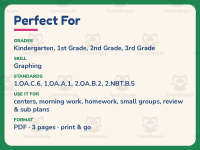 Graphing Fruits Worksheet – 1st-3rd Grade Addition & Food Practice preview 6