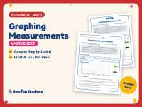 Graphing Measurements Worksheet – 5th Grade Math Practice + Answer Key preview