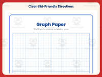 Graphing Worksheet: 30 by 30 Blank Graph Paper – 5th Grade Math preview 4