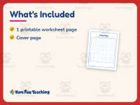 Graphing Worksheet: 30 by 30 Blank Graph Paper – 5th Grade Math preview 5
