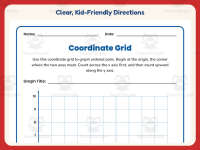 Graphing Worksheet: Blank Coordinate Grid – 5th Grade Math Practice preview 4