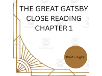 Great Gatsby Chapter 1 Close Reading | Scaffolded quotation analysis preview