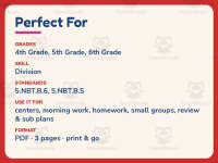 Greatest Common Factor Worksheet – 5th Grade Division & Factors preview 6