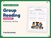 Group Reading Worksheet – 1st Grade Reading Response & Social Skills preview