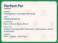 Group Reading Worksheet – 1st Grade Reading Response & Social Skills preview 6
