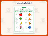 Grouping into Categories Worksheet – Kindergarten Classification preview 3