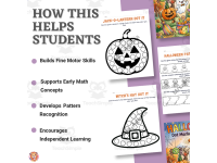 Halloween Dot Marker Activities | Fine Motor & Coloring | Preschool preview 3