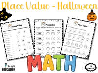 Halloween Place Value Worksheets | 3-Digit Numbers Math Activities preview