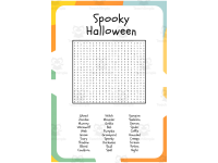 Halloween Word Search and Word Scramble Worksheets with Answer Keys preview