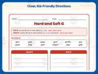 Hard G and Soft G Worksheet – 2nd Grade Consonants Practice preview 4
