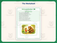 Harry and the Bear Phonics Reading Worksheet – 1st Grade Practice preview 2