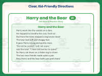 Harry and the Bear Phonics Reading Worksheet – 1st Grade Practice preview 4