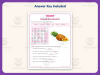 Hawaii Word Search Worksheet – 3rd Grade States Practice + Answer Key preview 3