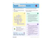 Health Crossword Puzzles – Grades 2–5 Vocabulary preview