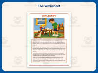 Hello Barbara – Reading Comprehension Worksheet – 2nd Grade Practice preview 2