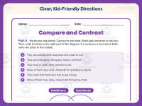 Herbivore and Carnivore Compare and Contrast Worksheet – 3rd Grade preview 4
