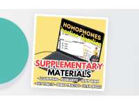 Homophones Supplementary Materials Grades 3-4 (PDF) preview